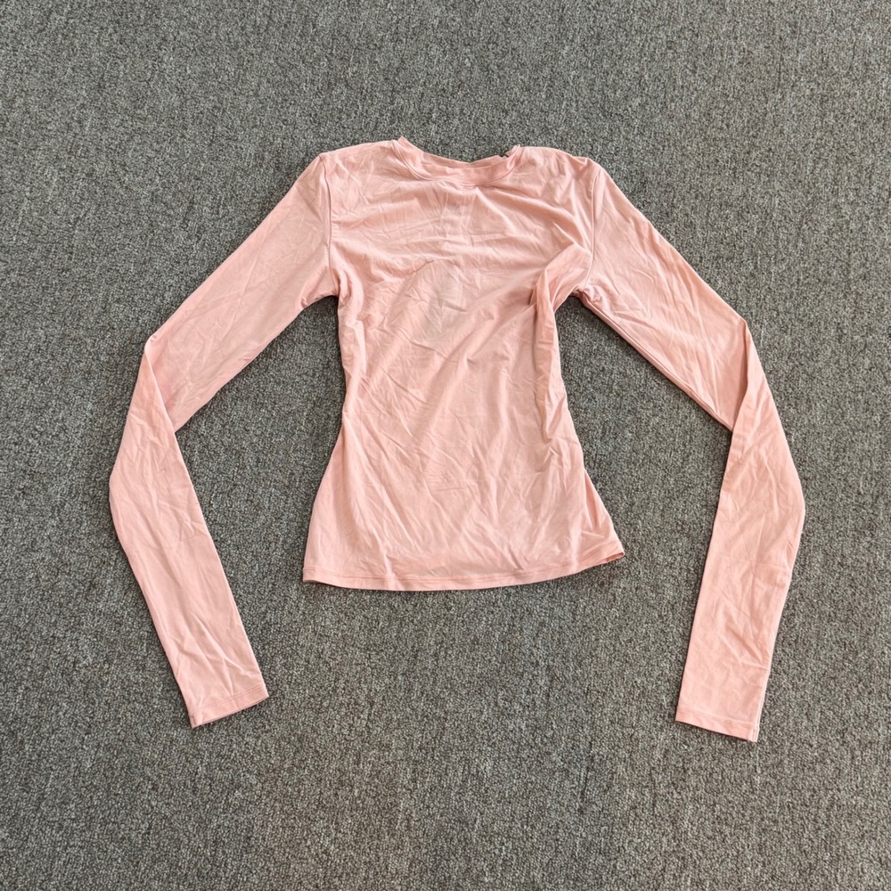 Skims Fits Everybody Long‎ Sleeve T-Shirt Desert Clay Pink XXS TP-LST-9049